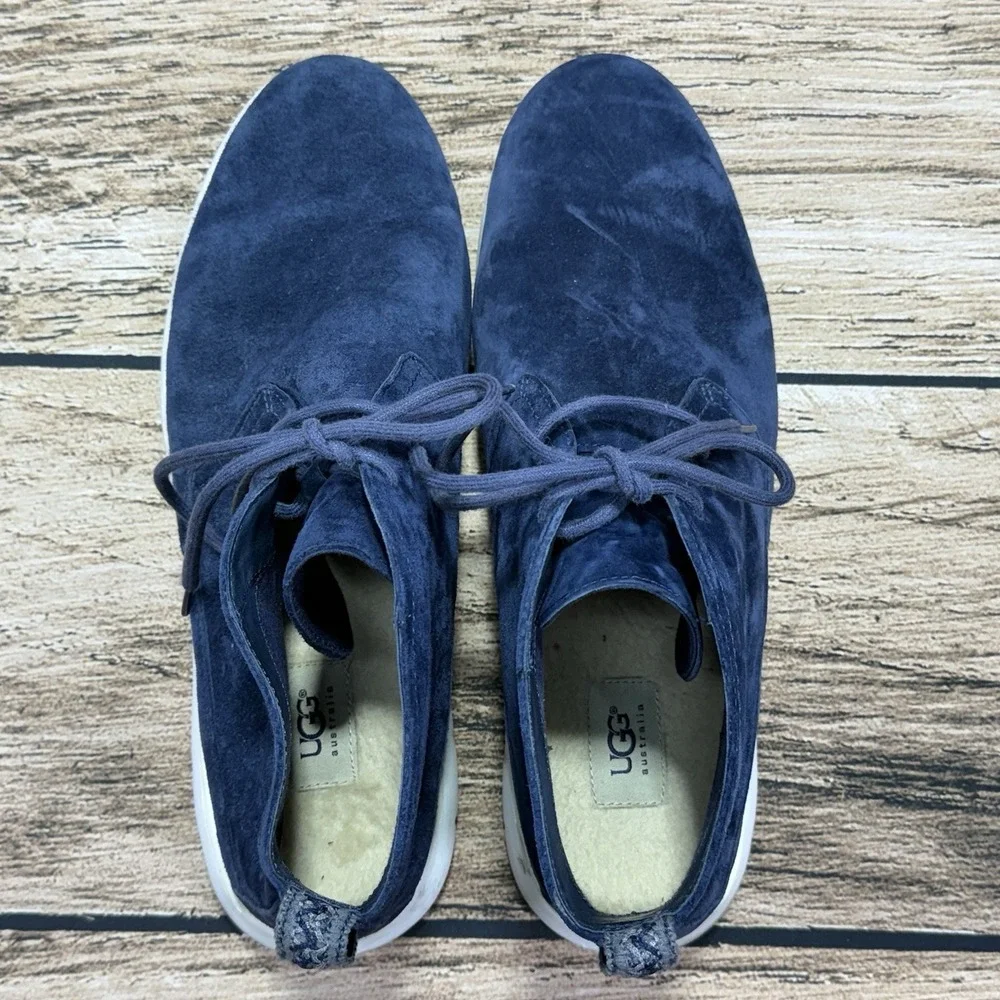 UGG Australia Freamon Chukka Boots Mens 13 Blue Suede Casual 1007645